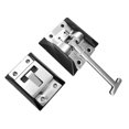 thumbnail image 1 of Funtasica T Shape Entry Door Latch Hook Keeper Hardware Cargo Haulers Stainless Steel Containers Motorhome Entry Door Latch, with NO Rivets, 1 of 11