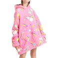 thumbnail image 3 of Faithtur Pull à Capuche Universel Chaud Mode Impression Laine de Vison Vêtements de Maison, 3 of 6