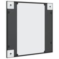 thumbnail image 3 of vidaXL Wall Mirror Black 50x50 cm Square Iron, 3 of 4