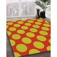 thumbnail image 3 of Ahgly Company Tapis Rectangulaire Lavable en Machine Intérieur Transitionnel Néon Rouge, 2 Pieds x 4 Pieds, 3 of 7