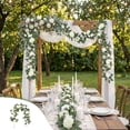 thumbnail image 1 of Homekingdee Simulation Rose Leaves Flower Rattan Arch - White Pink Plastic Artificial Vine for Wedding Outdoor Decoration Arrangement, 1 of 6
