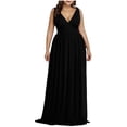 thumbnail image 2 of UPPADA Plus Size Wedding Guest Dress for Womens Short Sleeve Wedding Ball Prom Formal Dress Floor-Length Dress Cocktail Wedding Formal Wrap Dress Early of Day Deals Today 2025, 2 of 6