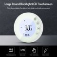 thumbnail image 4 of Mistaha Programmable Smart Digital Thermostat Room Temperature Controller with Round Backlight LCD Touchscreen for Home School Office Hotel, 4 of 8