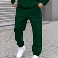thumbnail image 2 of Pisexur Mens Sweatpants 2024 Solid Color Workout Jogging Athletic Pants ​Elastic Waist Drawstring Straight Leg Sweatpants Loose Elastic Bottom Casual Pants with Pockets, 2 of 5