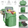 thumbnail image 3 of Rustic Plaid Soft Cooler Bag - 20L Insulated Leakproof Backpack Cooler for Picnics, Travel & Daily Use, 3 of 5