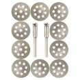 thumbnail image 1 of 10Pcs Diamond Cutting Wheel Saw Blades Cut Off Discs Set Rotary Tool Replacement, 1 of 9