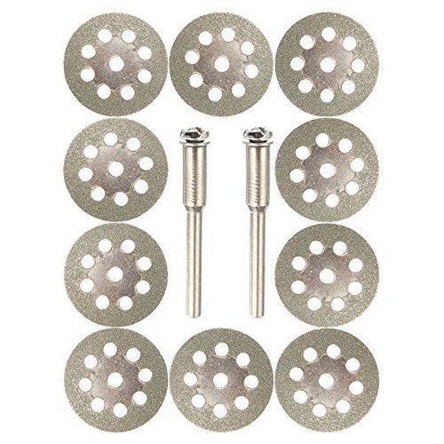 10Pcs Diamond Cutting Wheel Saw Blades Cut Off Discs Set Rotary Tool Replacement