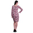 thumbnail image 3 of Moomaya Womens Full Sleeve Printed Midi Length Printed Bodycon Dress, 3 of 6