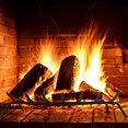 thumbnail image 2 of Costway 31 inch Fireplace Log Grate Heavy Duty Steel Firewood Burning Rack Holder, 2 of 10