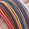 thumbnail image 3 of yingyy Leather Braided Cord Bangle Jewelry DIY Making Finding Accessories Yellow, 3 of 6