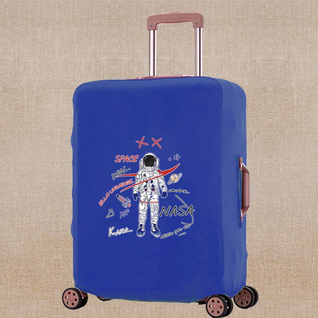 Luggage Cover Scratch Resistant Trolley Protective Cases Astronaut Print Travel Accessory Covers Apply To 18-32 Inch Suitcase 8astronaut012 M (22-25inch)