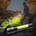 thumbnail image 4 of FHBVT USB Rechargeable Mini LED Flashlight Emergency Phone Charger Telescopic Zoom IPX45 Waterproof Anti-Slip Grip 4-Hour Runtime for Camping Hiking Fishing Home Power Outages Outdoor Night Use, 4 of 8