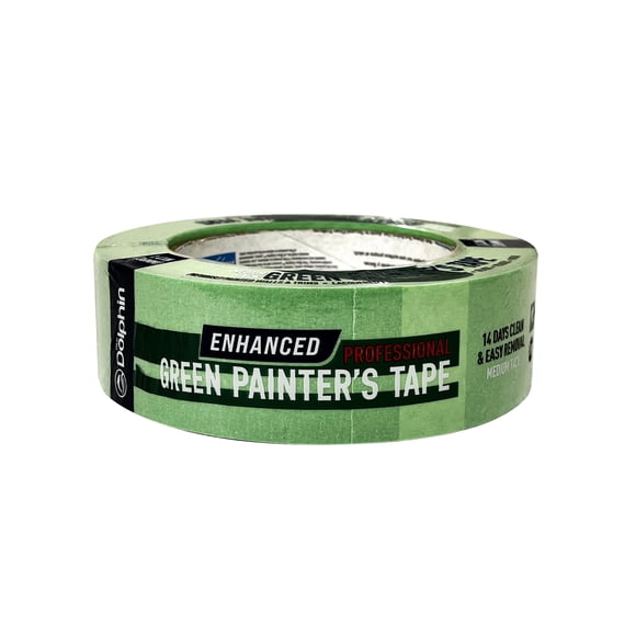 Blue Dolphin 14 Day Enhanced Green Painter's Tape 1.41" x 60yd (36mm x 54.8m)
