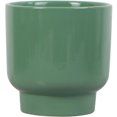thumbnail image 3 of Mainstays 6in Petra Small Ceramic Green Planter, 3 of 6