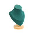 thumbnail image 1 of Support de Présentation de Collier, Support de Pendentif de Collier en Bijoux, Support de Chevalet de Collier Multiple, Support de Présentation de Collier Organisateur de Rangement de Buste, Chevalet de Collier Vert, 1 of 8