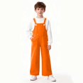 thumbnail image 4 of Children's Solid Color Pocket Jumpsuit, Mid Size Casual Overalls for Adults, Comfortable and Versatile, 4 of 8