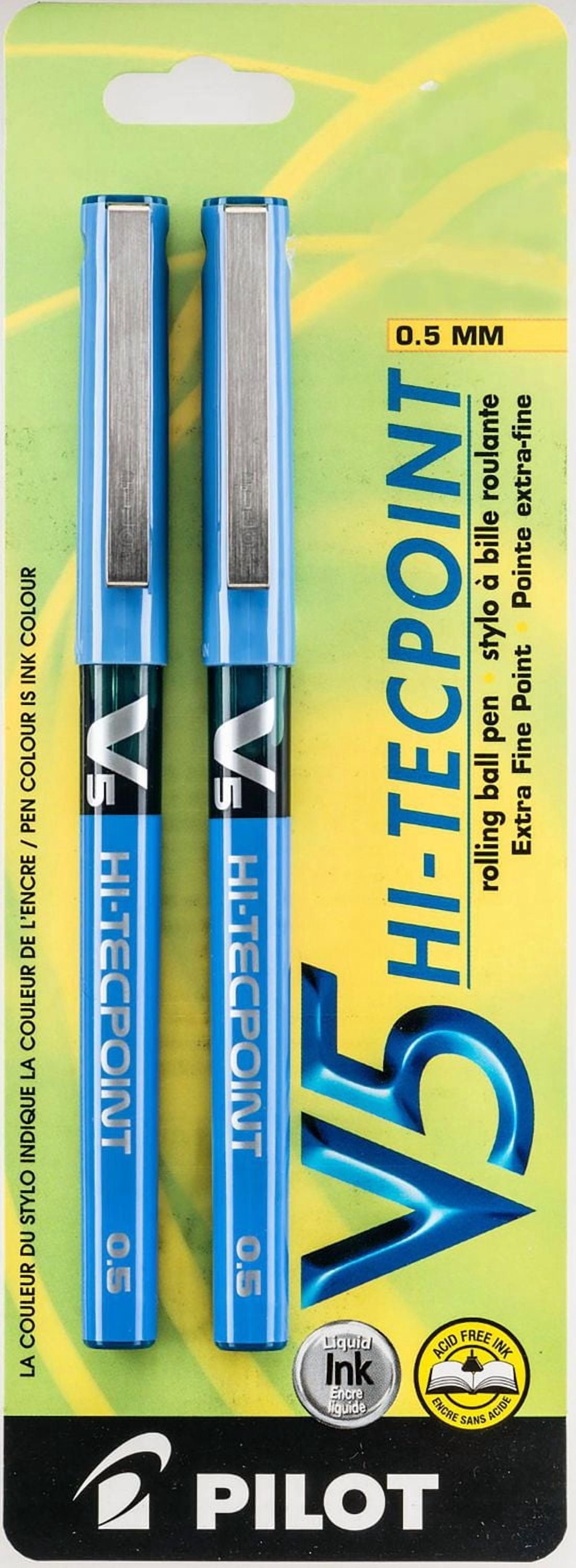 Pilot V5 Roller Ball Pens 2 pack - Blue