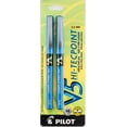 thumbnail image 1 of Pilot V5 Roller Ball Pens 2 pack - Blue, 1 of 4