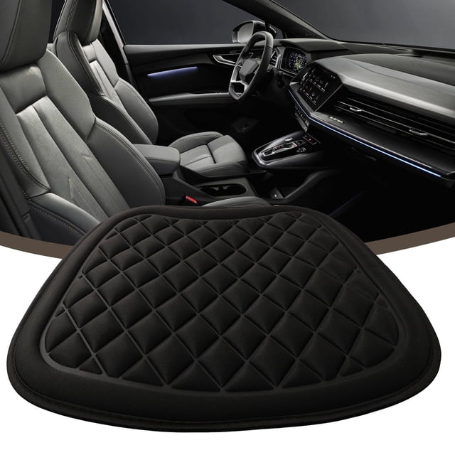 Car Seat Cushion, Driver Seat Cushion With Comfort Memory Foam & Non-Slip Rubber