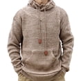 thumbnail image 1 of Men Winter Fallow Pullover Jacket Long Sleeve Heaps Collar Brocade Sweater, 1 of 1