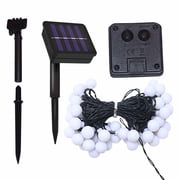TopLLC Solar Lights Outdoor Camping Frosted Ball Small Round Ball Light String Solar Light String Light Festival Outdoor Courtyard Decoration Colorful Light Waterproof Solar Garden Lights