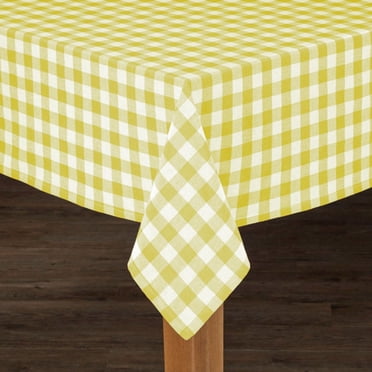 Fabstyles Country Check Nappe Décor de ferme pour une utilisation intérieure/extérieure, pique-niques, barbecues, repas-partage, événements d'été, salon et salle à manger