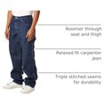 thumbnail image 4 of Dickies Jeans Utilitaires en Denim de Charpentier pour Hommes, 32W x 32L, Bleu Indigo Rincé, 4 of 7