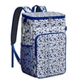 thumbnail image 1 of Vibrant Colorful Floral Insulated Backpack Cooler, Leakproof Cooler Bag with Exotic Flower Pattern for Outdoor Use, 1 of 6