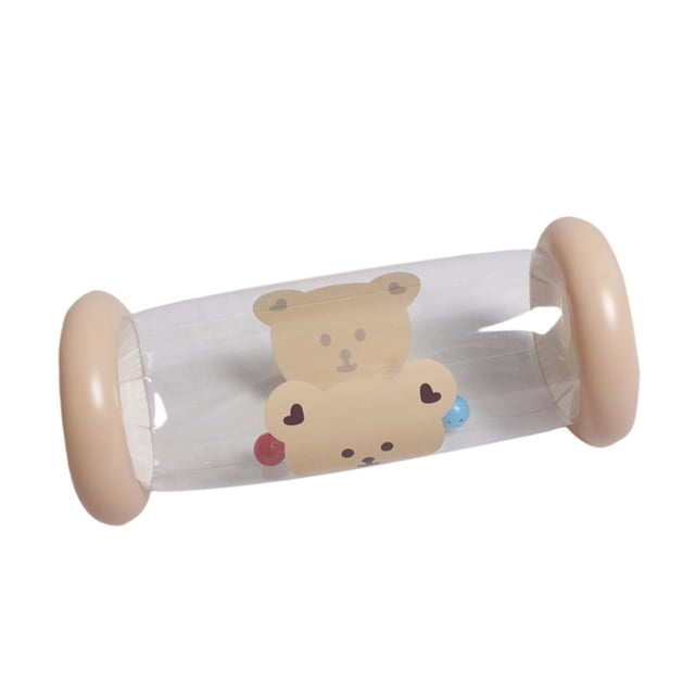 Siruishop Inflatable Baby Crawling Roller Toy Roller Rattle Ball Toy for Infants Gifts 54cmx24cmx24cm