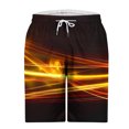 thumbnail image 4 of Styesk Mens Shorts Men Fashion Printed Elastic Waistband Drawstring Pocket Beach Pants, 4 of 4
