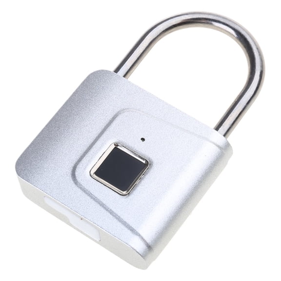 HLONK Biometric Fingerprint Padlocks Keyless Lock Medium Sized Digital Fingerprint Lock Suitable for Gym Lockers & Outdoor Use