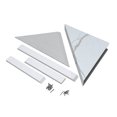 thumbnail image 1 of Palisade Shower Bench in Carrara Marble / Urban Glacier, 1 of 7