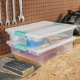 thumbnail image 4 of Sterilite 5.7 Qt Large Plastic Stackable Storage Bin with Clear Latch Lid, 12 Pack, 4 of 11
