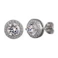 thumbnail image 1 of PVCS Boucles d'Oreilles Clous en Argent 925 Or Or Rose pour Femmes Bijoux Mode, 1 of 2