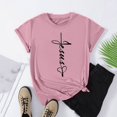 thumbnail image 4 of EGNMCR Shirts T - de Pâques pour Femmes T-Shirts Imprimé de Pâques Mode Printemps et Été pour Femmes Motif Imprimé de Pâques Col Rond T-shirt à Manches Courtes Haut/chemise T-shirt pour Femmes, 4 of 7