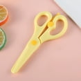 thumbnail image 2 of SIYTUAU Yellow Safety Scissors For Children Paper Craft Plastic Material 5.31X2.36In Size Rounded Head Wrap To Prevent Injury For School Or Home Use Kids Tool Yellow, 2 of 6