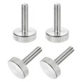 thumbnail image 1 of 4 Pcs Vis à Pouce Mollées Tête Plate M5x20mm pour Cartes Graphiques, Argent, 1 of 6