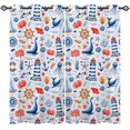 thumbnail image 1 of Dragonfly Floral Kitchen Curtains and Valances Set 3 Pieces Rod Pocket Small Kitchen Curtains Washable Drape Window Treatment Set for Farmhouse Rustic Home Decor (54"x18"+27.5"x24"x2), 1 of 6
