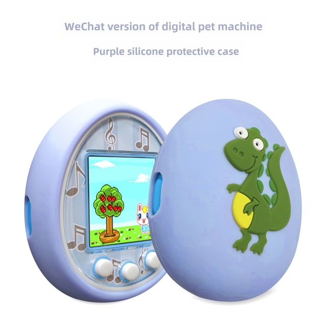 Purple Silicone Case for OK550 Charging Electronic Pet Toy - Interactive Tamagotchi Style Game Machine with Intelligent Development & Parent-Child Interaction Features, Durable Plastic Design for