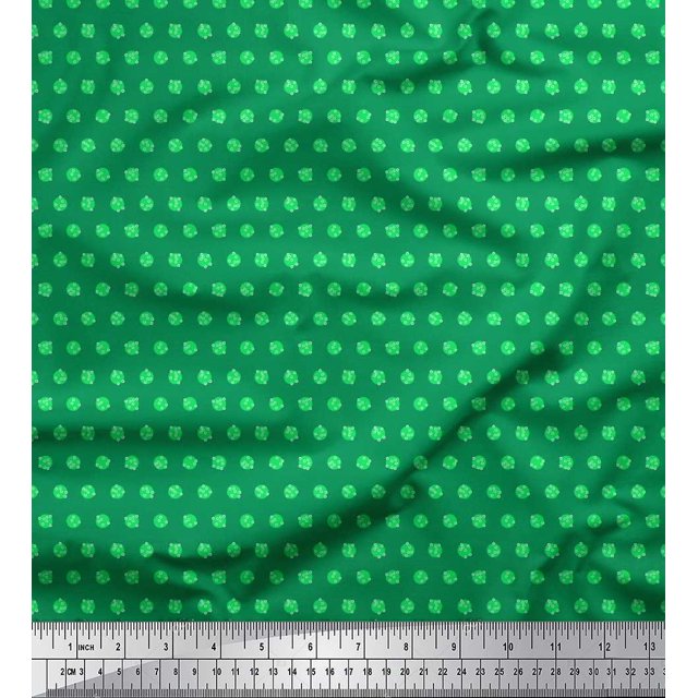 Soimoi Rayon Fabric Dots Shirting Print Sewing Fabric Yard 42 Inch Wide