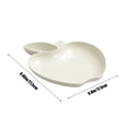 thumbnail image 4 of pstuiky Wheat Straw Plates 1-Piece Set with Vinegar Dish Creative Design for Fruit, Snacks, Dumplings Reusable & Dishwasher Safe Kitchen & Dining Tableware, 4 of 7