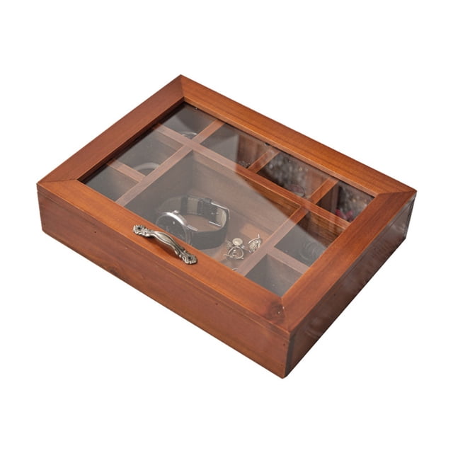 TopLLC Christmas Ornament Wooden Jewellery Box Classic Wooden Jewellery Box Jewellery Storage Box Jewellery Box Tray Mums Gift Day Gift Wooden Jewellery Boxes