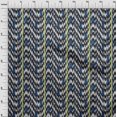 thumbnail image 3 of oneOone Georgette Viscose Tissu Rayure & Chevron Ikat Tissu Imprimé BTY 42 Pouces de Large, 3 of 4