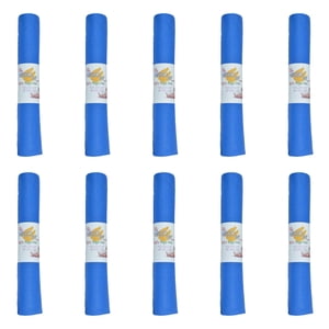 Hello Fit Kids Yoga Mats, 60" x 24" Exercise Mats, 3mm Non Slip Yoga Mat for Boys and Girls, Easy to Clean Kid's Workout Mat for Schools and Classrooms, 10 Pack, Dark Blue