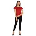 thumbnail image 2 of Inkmeso Solid Short Sleeve Basic T-Shirt For Womens Patch Pocket Casual Summer Basic Top, 2 of 7