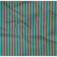 thumbnail image 4 of oneOone Cotton Poplin Twill Turquoise Blue Fabric Stripes Sewing Craft Projects Fabric Prints By Yard 56 Inch Wide, 4 of 4