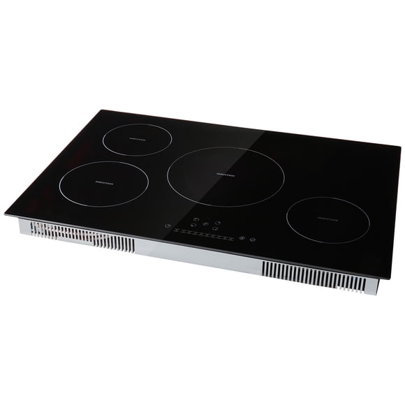 KFFKFF Electric Range, 4 Heating Elements, 30'' Induction Cooking Surface, Integrated Magnetic Cooktop 7500W, 9 Power Settings, LED Display with Child Safety Lock & Heat Guard