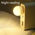 thumbnail image 4 of Lampe de Nuit LED USB Portable Protection des Yeux Lampe d'Urgence / Alimentation Mobile USB pour Lecture, Sommeil, Travail / 5V 1W Économie d'Énergie / Blanc Froid & Blanc Chaud / 1 Pack Chacun / 25x37mm, 4 of 5