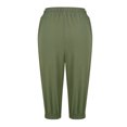 thumbnail image 4 of Timegard Shorts for Women Elastic High Waisted Drawstring Cinch Bottom Casual Half Shorts with Pockets, 4 of 6