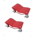 thumbnail image 4 of Kojooin Chariot de Voiture, Ensemble de 2, Roues de Capacité 3000 Lb, Pneu Robuste pour Chariots en Déplacement, Chariot de Véhicule avec Roue Rotative à 360°, Rouge, 4 of 7